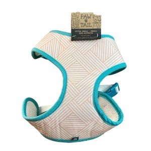 Paw & Tail dog harness extra small -small dogs peach and teal up to 25 p…